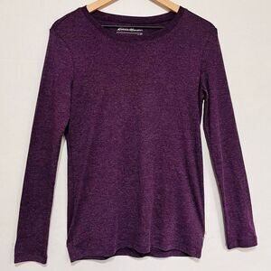 Eddie Bauer Purple Long Sleeve Top   Sz M   EUC